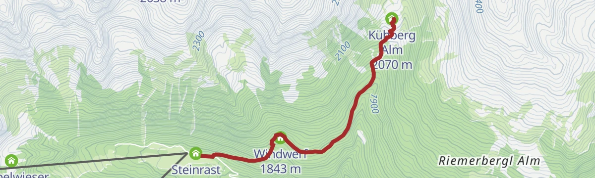 Route map: Escursione alla malga "Kühberg"